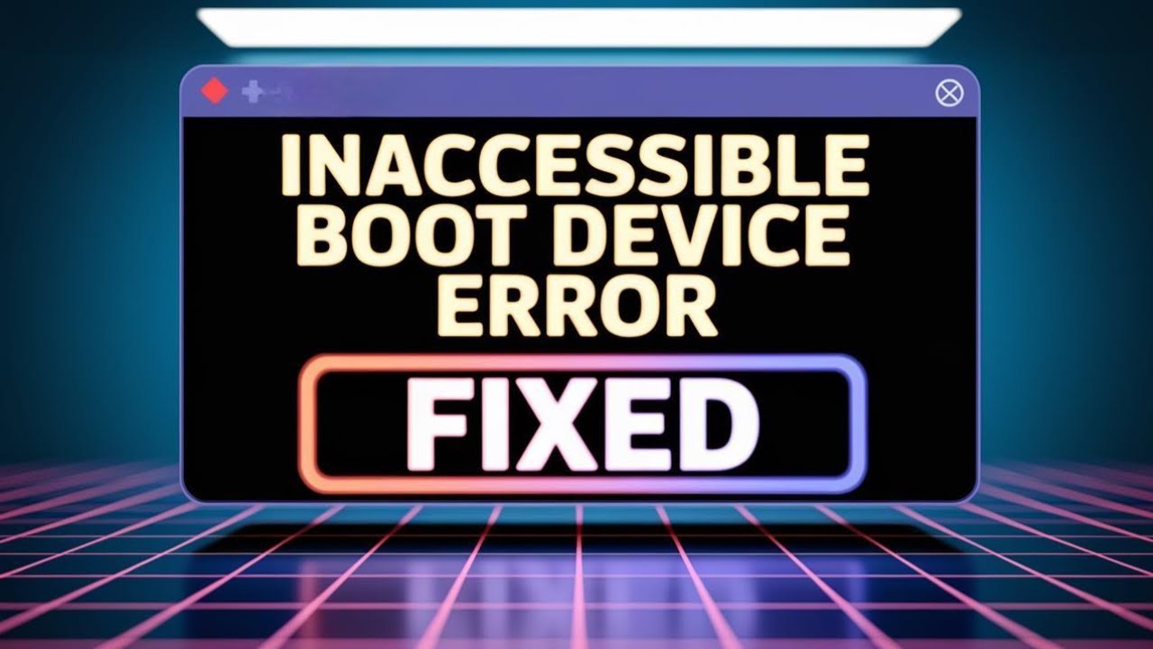 How To Fix Inaccessible Boot Device on Windows 11 [GUIDE] - YouTube
