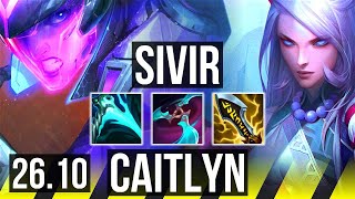 SIVIR & Nautilus vs CAITLYN & Swain (ADC) | Perfect KDA: 12/0/10 | KR Challenger | 26.10