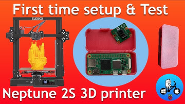 Elegoo Neptune 2S. first time setup, loading filament and test printing.