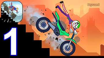 Ragdoll Dismount: Stickman Fly - Gameplay Walkthrough Part 1 Stick Dismount Funny Moments