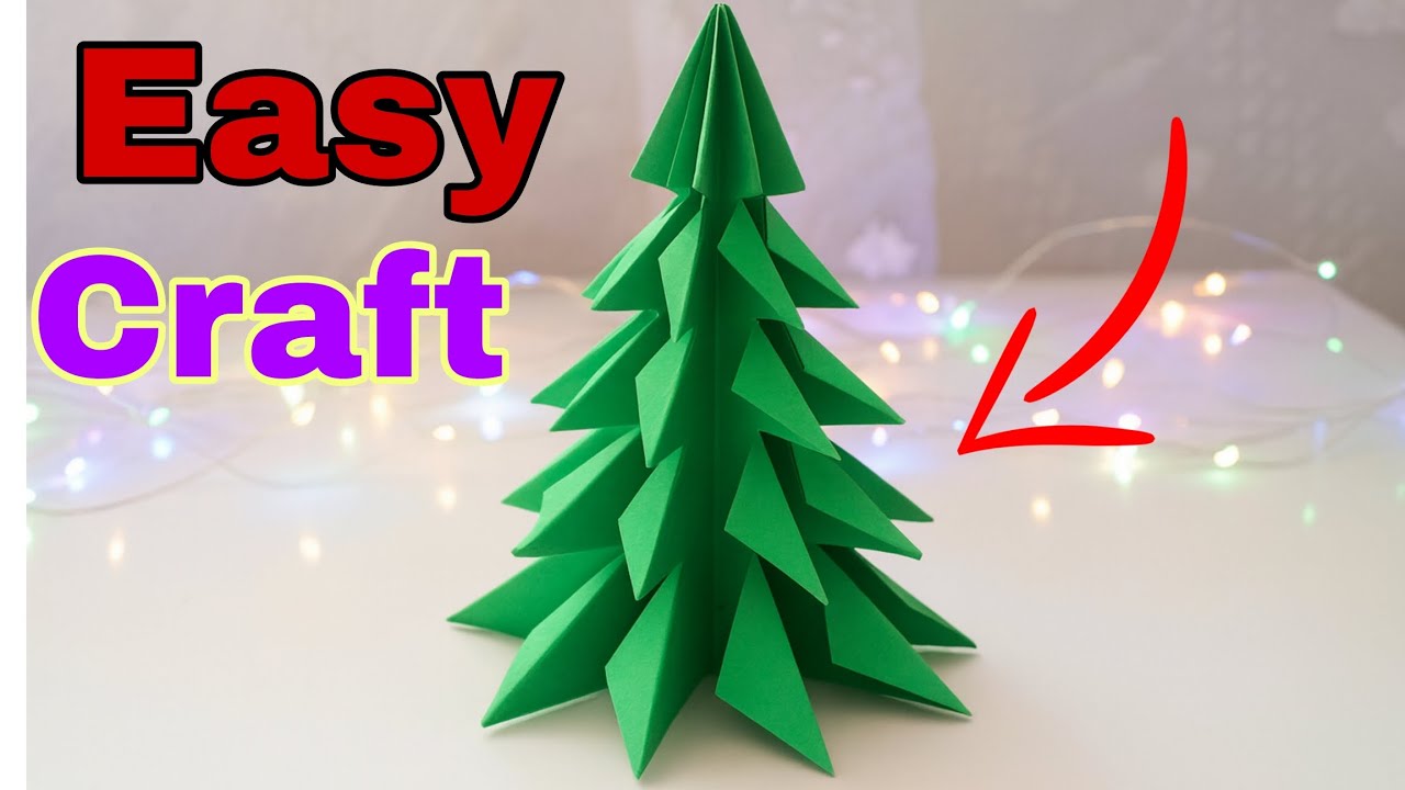 Easy Origami Christmas Tree 🌲