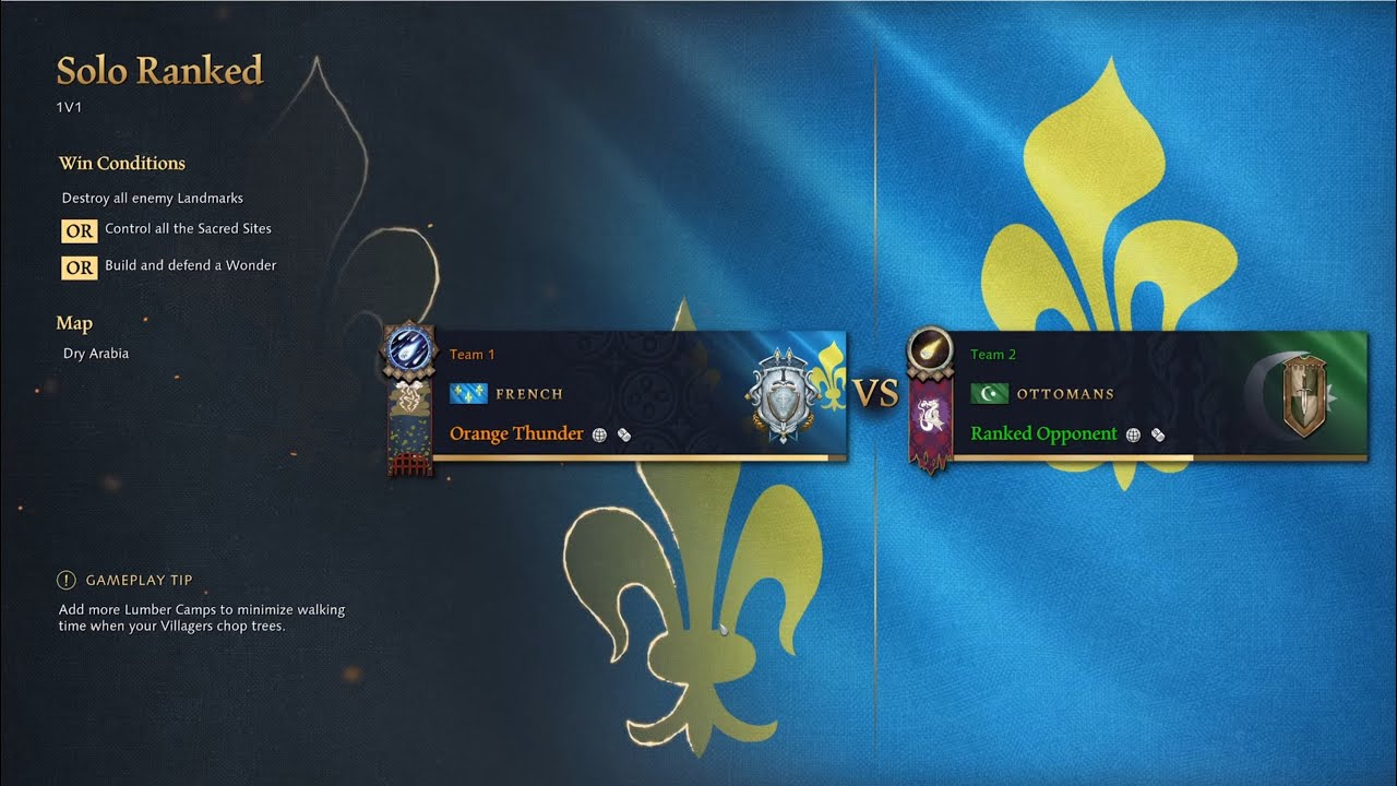 Age of Empires 4 Quest from Platinum to Conqueror! French vs Ottomans! Season 12