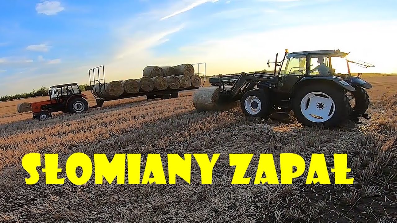 SŁOMIANY ZAPAŁ😃Prasowanie i zwożenie słomy😃Agro Dniówka #121 Agro Kuzyni
