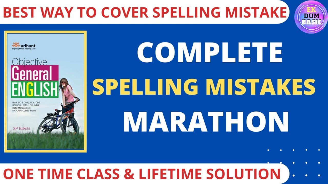 Arihant Spelling Mistakes Marathon