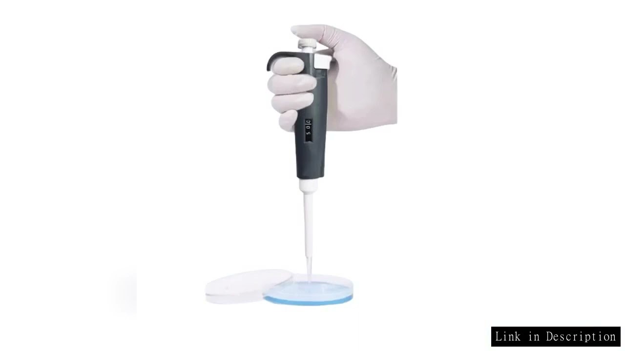 IKEME 1 pcs Micropipette Laboratory Digital Adjustable Automatic Pipette Plastic Pipette Chemistry L