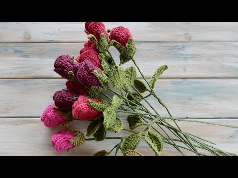Comment crocheter une rose - Vendredi avec des chutes de laine
