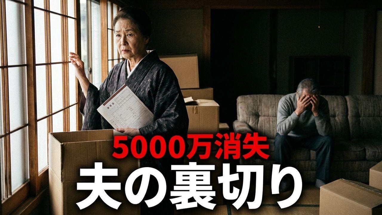 老後資金5000万が消失…夫の「秘密の裏切り」に妻が下した衝撃の決断