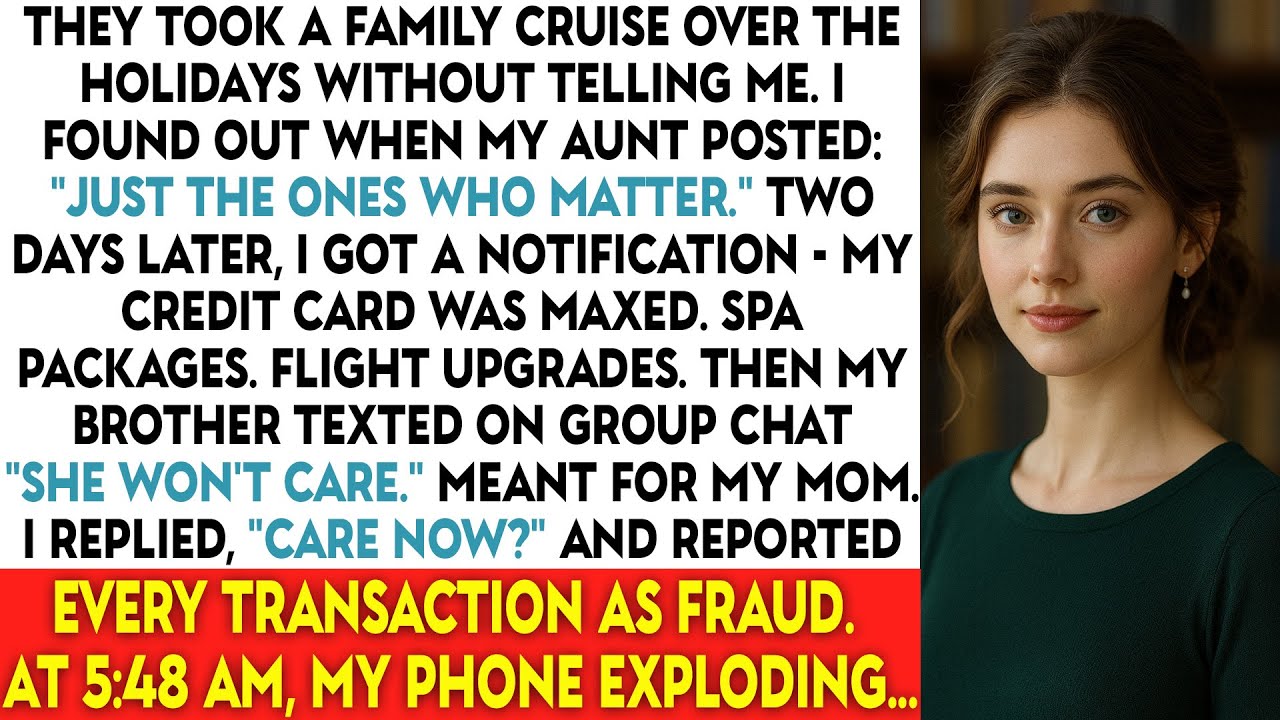 They Took A Family Cruise Over The Holidays Without Telling Me. I Found Out When My Aunt Posted...