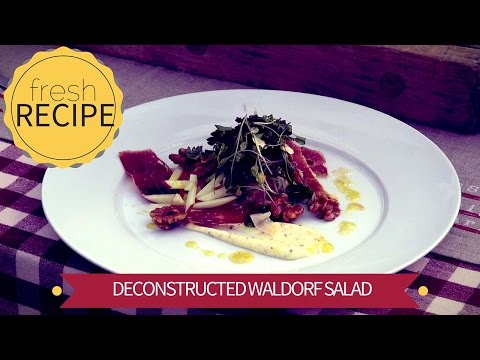 Beautiful Deconstructed Waldorf Salad with Ambrosi...