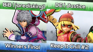 BiB | jaredisking1 (Shulk) vs DE | Justice (MinMin) - Keep It Chill #2 Smash Ultimate Winners Final