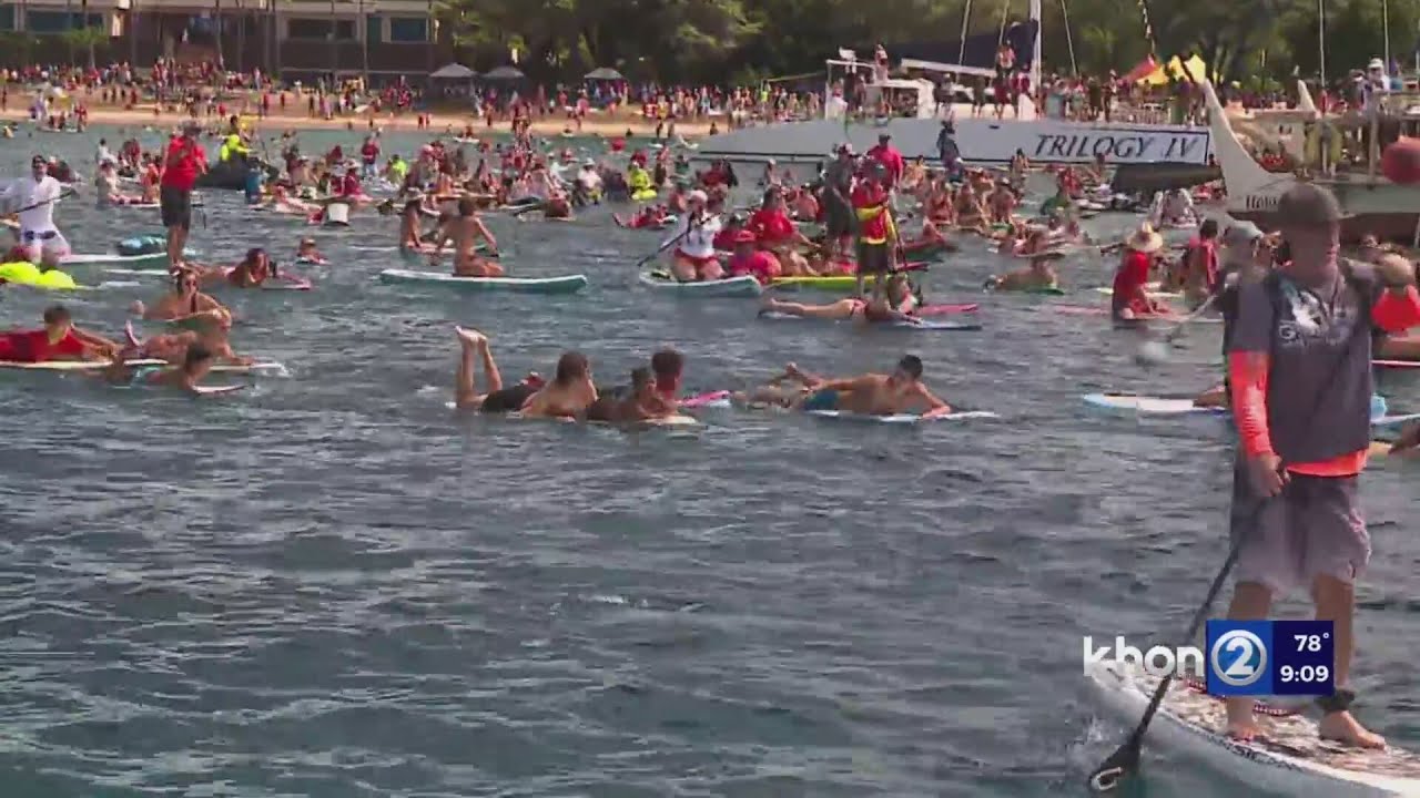 Remember Lahaina fires with second annual paddle-out