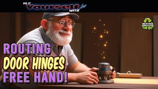 How to Cut Perfect Door Hinges | Free hand routing no jigs