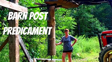 #21 FIREWOOD SHED BUILD Part 1 - Post Setting