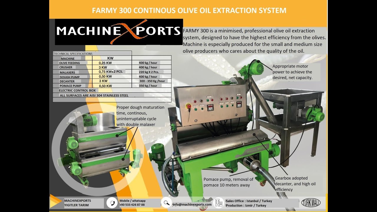 FARMY 300 OLIVE OIL EXTRACTION LINE