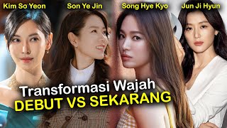 10 Aktris Korea Ketika Debut dan Sekarang (Song Hye Kyo, Son Ye Jin, Ji Ji Hyun)