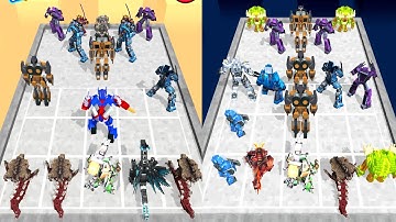 Robot Monster Rampage : Merge Craft Robot Transformer , Fusion Battle