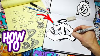 How To Draw Graffiti Letter D Tutorial screenshot 5