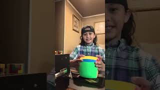 Another Rubik’s Cube Collection Unlocked 19 x 19 order by his Dad.