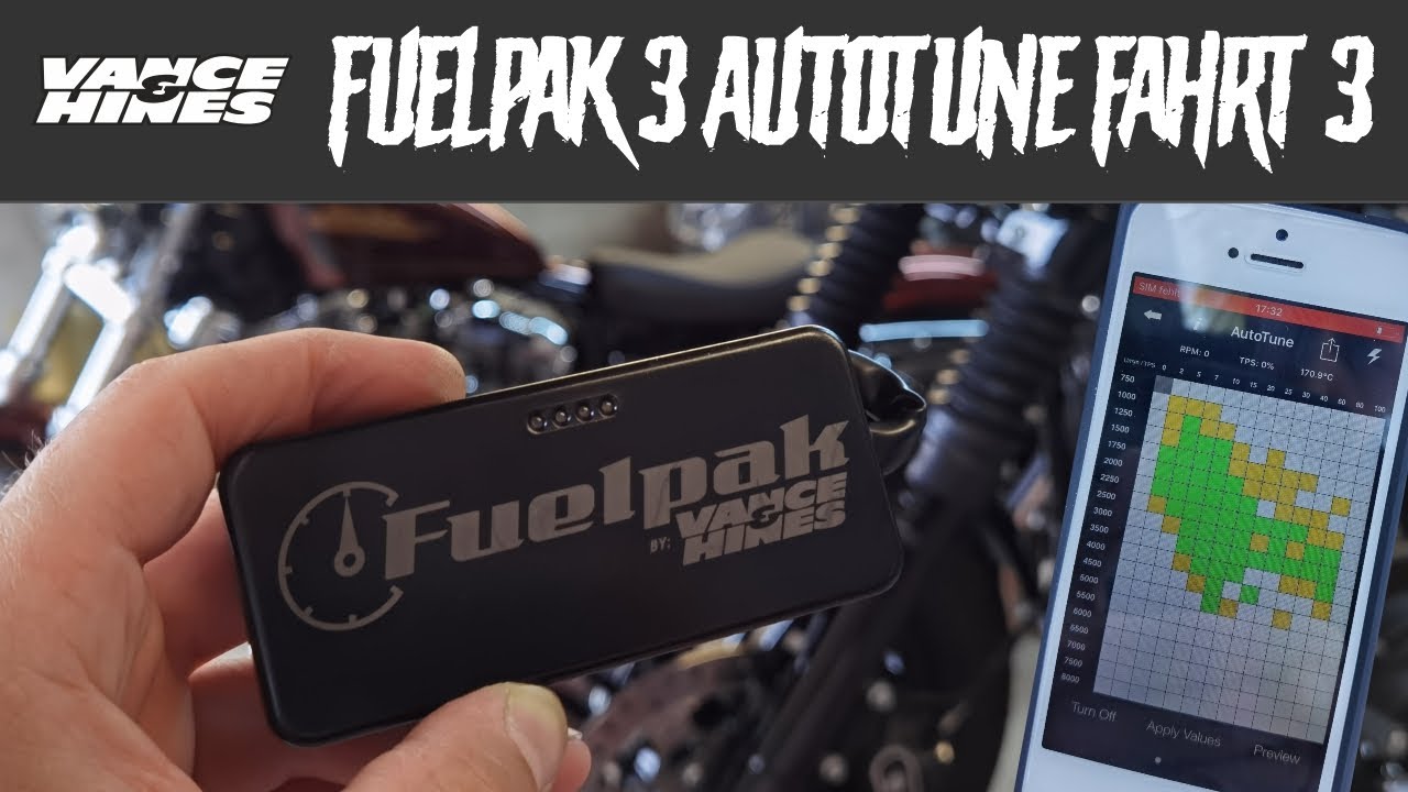 Auto Tune Session 3 Vance & Hines Fuelpak FP3 Harley Davidson