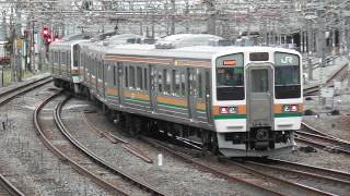 2026年6月15日 211系電車 3000番台 C2編成の入換・高崎駅入線と行き交うE231系・E233系電車3000番台 JR高崎駅