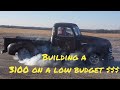 How to gm camaro nova subframe conversion 48 to 55 chevy truck 307 sbc smoking tire fire