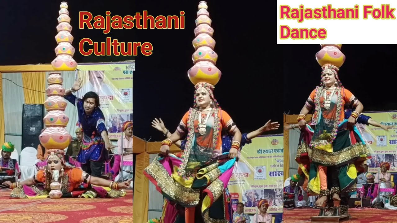Best Folk Dance सिर पर 7 मटके और नीचे 4 गिलास राजस्थानी लोक नृत्य