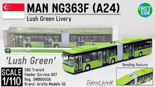 【Unbox】1/110 MAN NG363F (A24) | Lush Green livery | Yishun Feeder Svc.807 | Arielle Models SG
