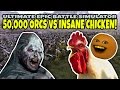 50,000 ORCS vs INSANE CHICKEN! (Annoying Orange Ultimate Epic Battle Simulator)