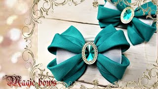 Classic bow.Simple and elegant.Diy bows/Классический бантик. Просто и нарядно.🎀