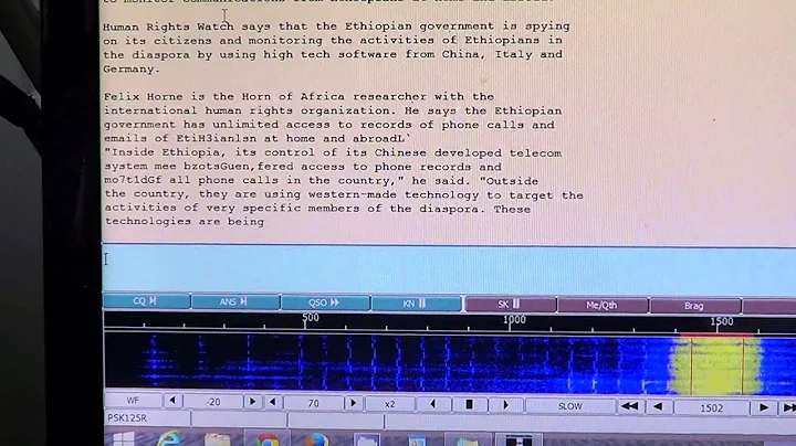VOA Radiogram in PSKR125 digital mode
