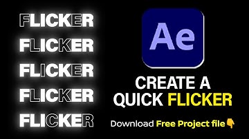 Create a Quick Flicker Effect in After Effects – Easy & Fast! 2024