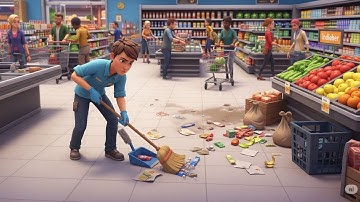 People Are Making Garbage in My Store - My Supermarket Simulator 3D - Part 9