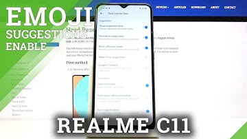 How to Activate Emoji Suggestions in REALME C11 – Enable Predictive Emojis
