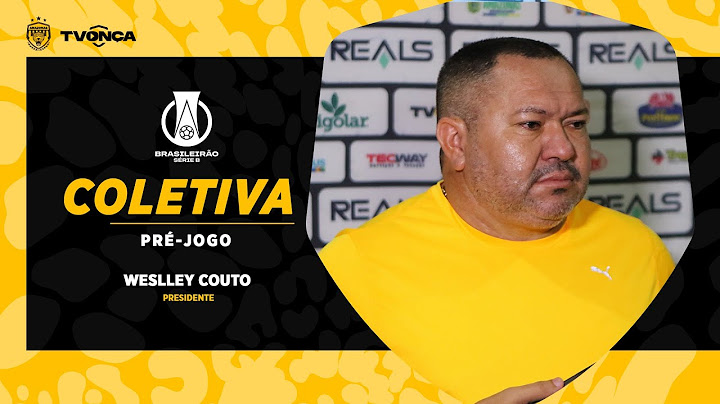 Entrevista coletiva presidente Weslley Couto (pós-jogo Amazonas x Botafogo-SP)
