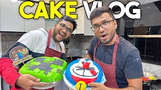 Minecraft Cake VS Doraemon Cake ! (Cake Challenge Vlog)