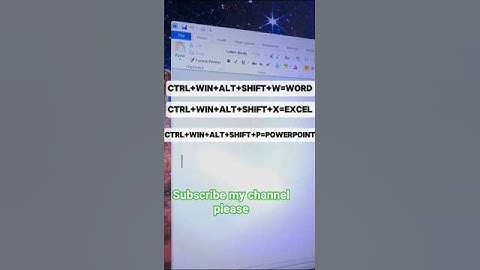 Open Word, PowerPoint & Excel Like a Pro with Keyboard Shortcuts! ⌨️🔥 Tired of click