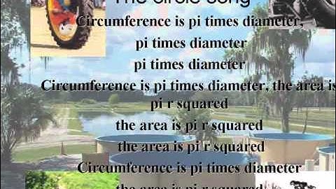 Circumference is pi times diameter song
