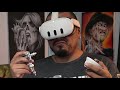 Using Meta Quest 3 as projector for airbrushing.