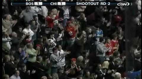 Patrick Kane (CHI) vs. Tim Thomas (BOS) Shootout November 12, 2008