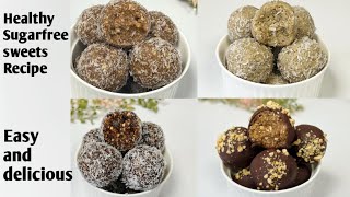 Healthy SugarFree Sweets Recipe in 5 Minutes l simple and easy vegan dessert