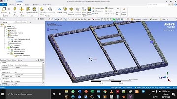 Modos de resonancia de un marco estructural en ANSYS
