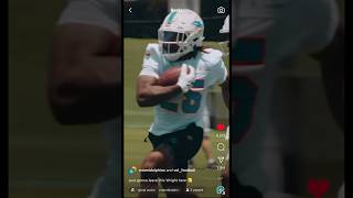 Jaylen Wright gets BUSY during 1st training camp with the Miami Dolphins #dolphins #miamidolphins
