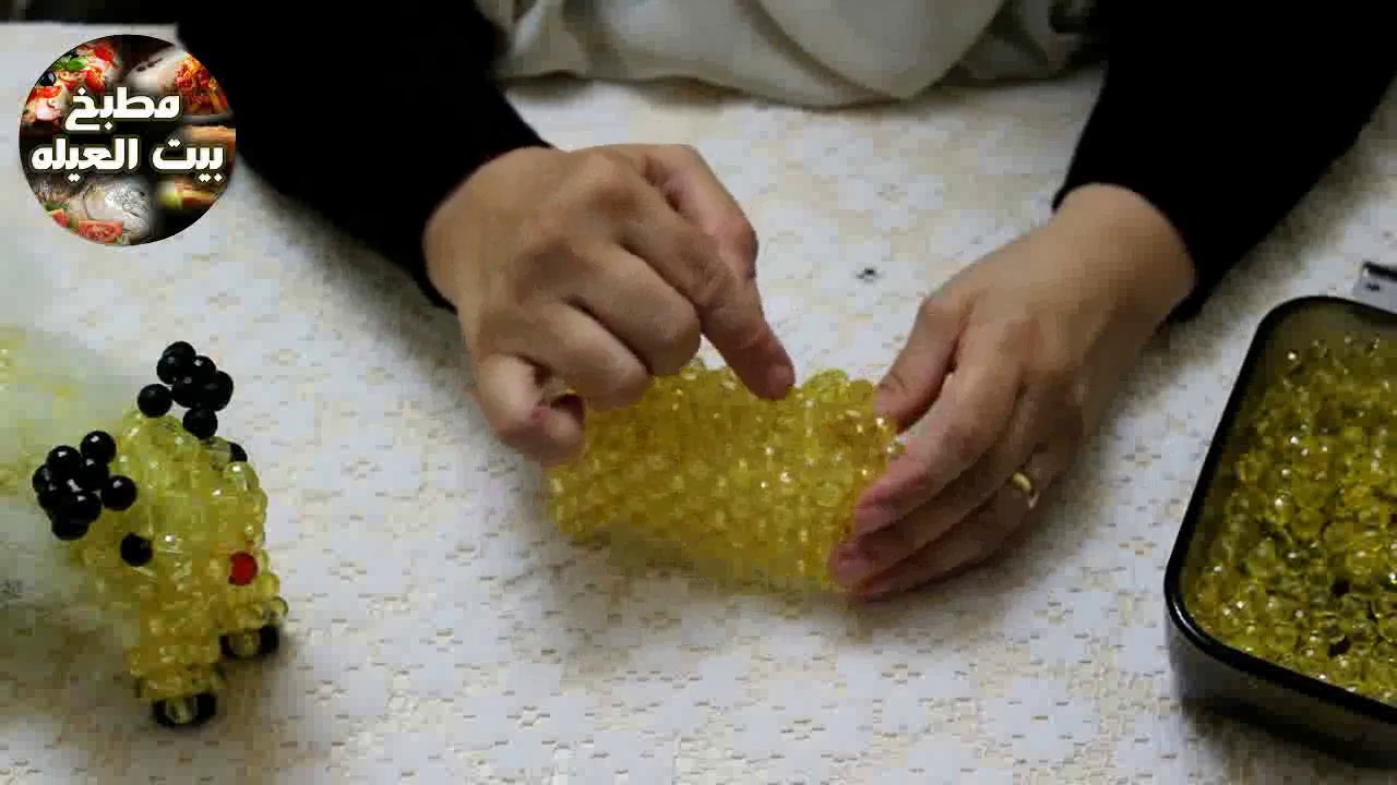 طريقه عمل خاروف العيد بالخرز الجزء الثاني