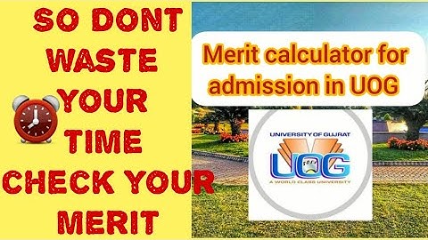 Merit calculator #merit calculator of uog
