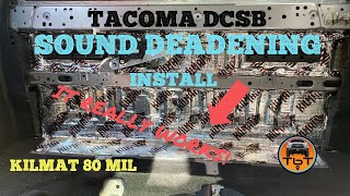 Sound Deadening Install  Kilmat 80 MIL  Back Wall Tacoma