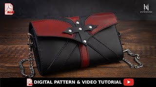 Making Of Leather Gothic Style Bag - Pattern and Tutorial