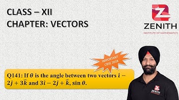 If 𝜽 is the angle between two vectors 𝒊 ̂−𝟐𝒋 ̂+𝟑𝒌 ̂ and 𝟑𝒊 ̂−𝟐𝒋 ̂+𝒌 ̂, 𝐬𝐢𝐧⁡𝜽.