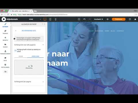 Ontwerp/vormgeving in Websitemaker | Mijndomein