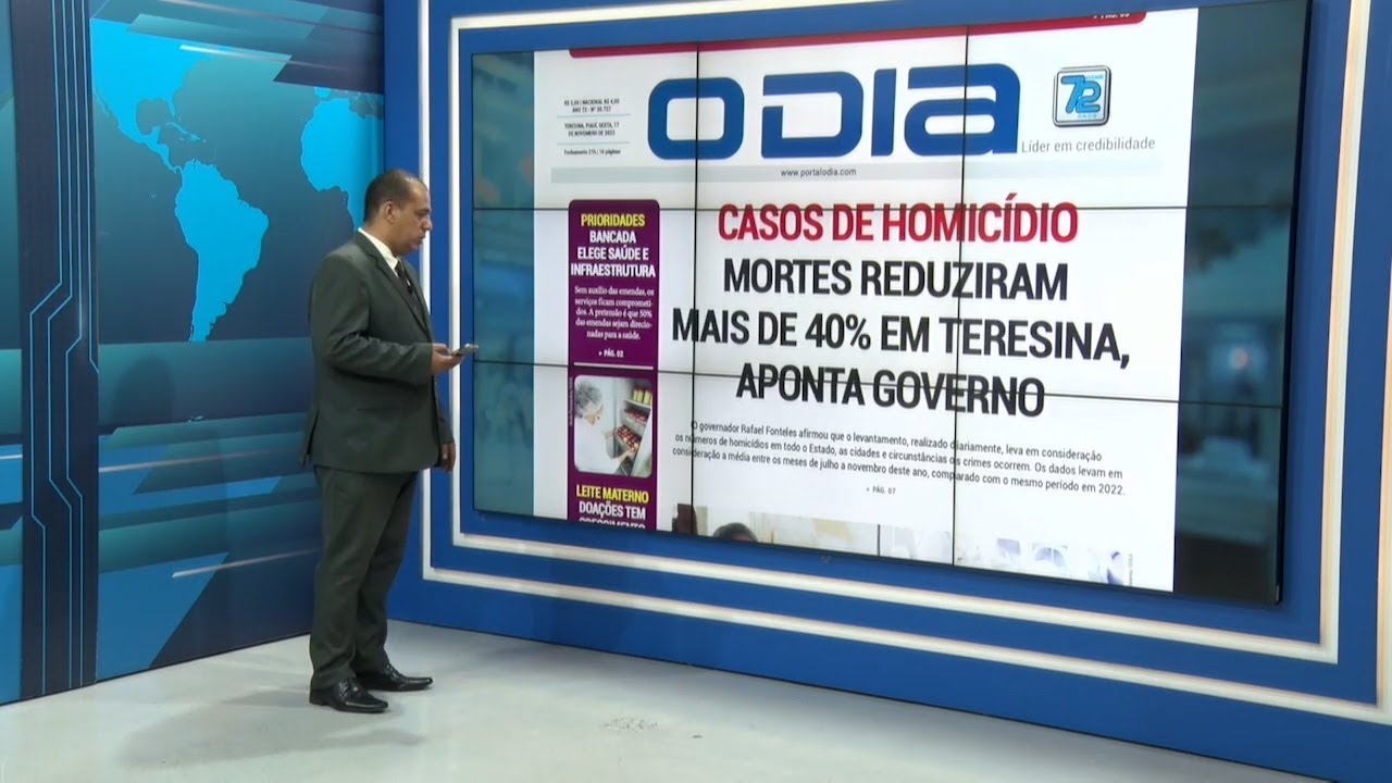 Confira o que é destaque no Jornal O Dia 17 11 2023