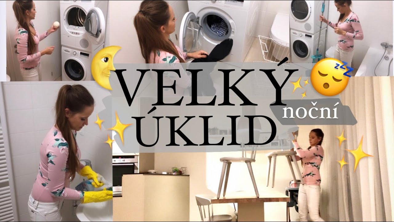 VELKÝ VEČERNÍ ÚKLID | Když to přes den nestihnu 😴 Mimi&já